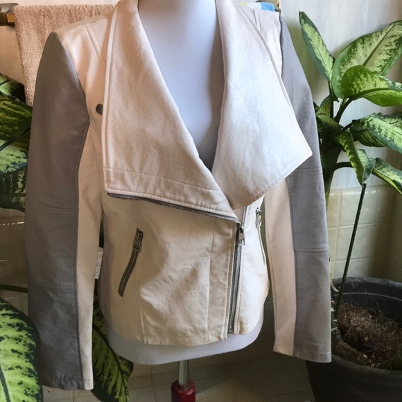 Guess asymmetrical vegan leather moto jacket - Picture 1 of 8